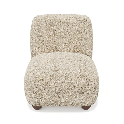 Fauteuil YUMI tissu bouclette