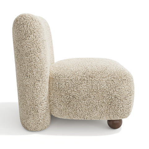 Fauteuil YUMI tissu bouclette