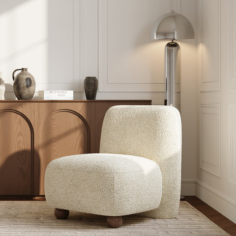 Fauteuil YUMI tissu bouclette