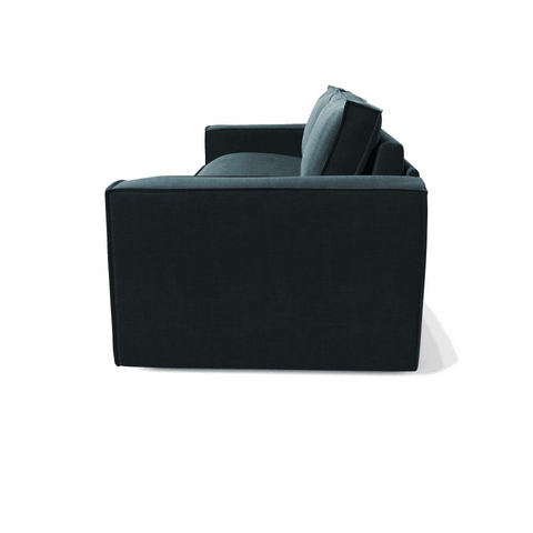 Canapé convertible express JOAN Velours - Matelas Dunlopillo 140cm