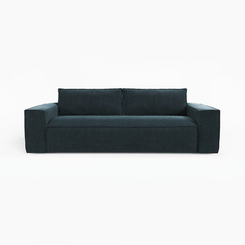 Canapé convertible express JOAN Velours - Matelas Dunlopillo 140cm
