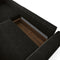 Canapé d'angle gauche convertible avec coffre de rangement finition noyer ELIOTT Tissu Velours