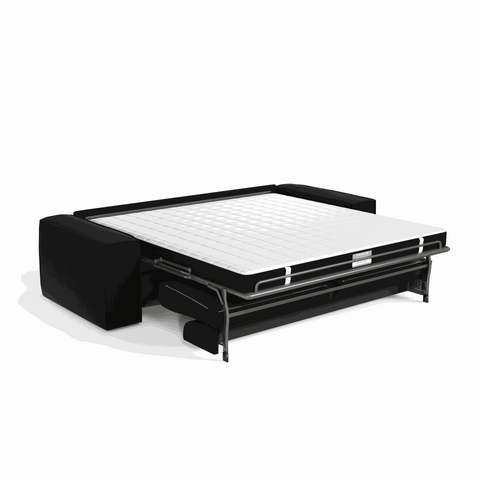 Canapé convertible express JOAN Velours - Matelas Dunlopillo 140cm