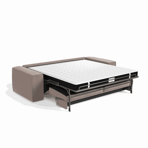 Canapé convertible express JOAN Velours - Matelas Dunlopillo 140cm
