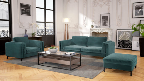 Pouf ANDERSON Velours