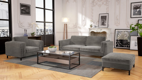 Pouf ANDERSON Velours