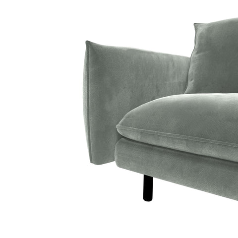 Canapé grand angle gauche ISAK Velours