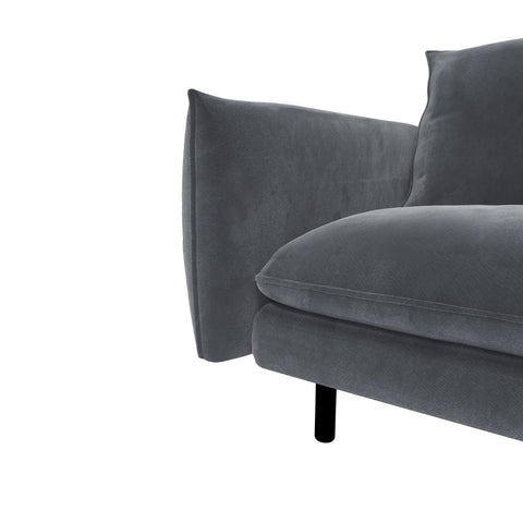 Canapé grand angle gauche ISAK Velours