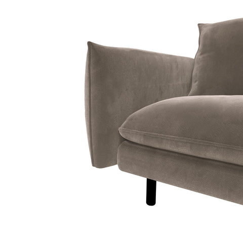 Canapé grand angle gauche ISAK Velours