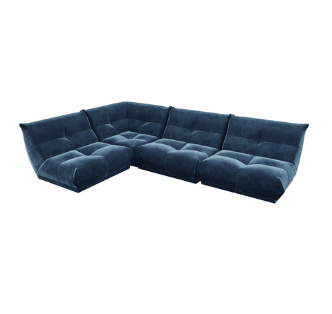 Canapé grand angle gauche COZY Velours