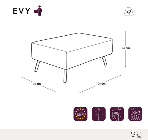 Pouf EVY Tissu d'extérieur