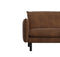 Canapé d'angle droit ISAK Tissu effet cuir vintage