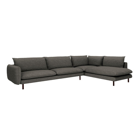 Canapé grand angle droit ISAK Tissu tramé