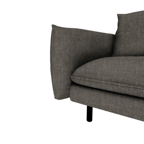 Canapé grand angle droit ISAK Tissu tramé