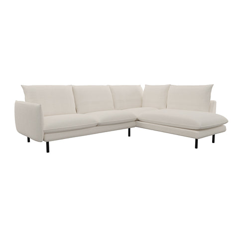 Canapé grand angle droit ISAK Tissu bouclé