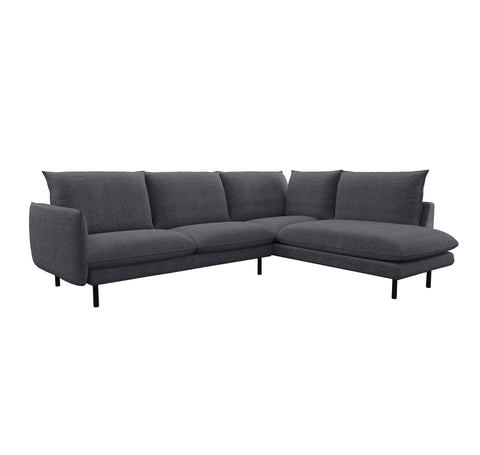 Canapé grand angle droit ISAK Tissu bouclé