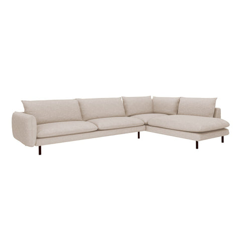 Canapé grand angle droit ISAK Tissu tramé