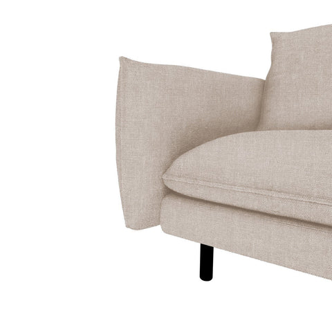 Canapé grand angle droit ISAK Tissu tramé