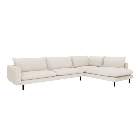 Canapé grand angle droit ISAK Tissu tramé