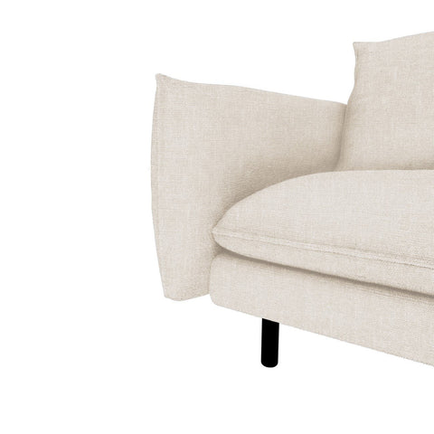 Canapé grand angle droit ISAK Tissu tramé