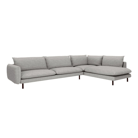 Canapé grand angle droit ISAK Tissu tramé