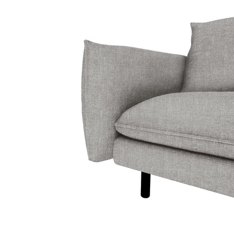 Canapé grand angle droit ISAK Tissu tramé