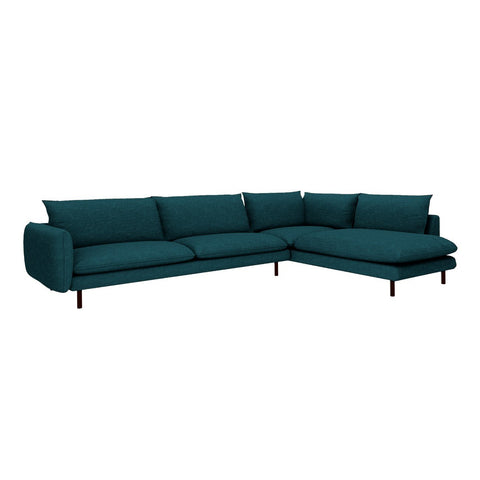 Canapé grand angle droit ISAK Tissu tramé