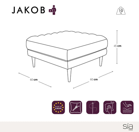 Pouf JAKOB Velours