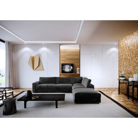 Canapé grand angle droit KARL Velours