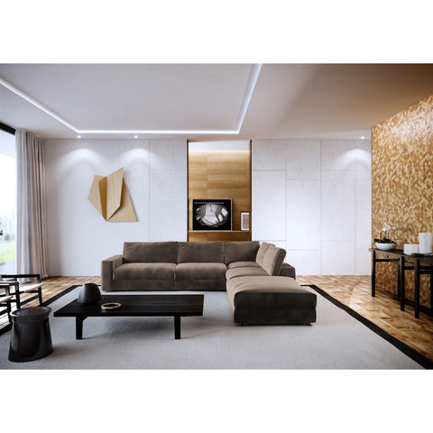 Canapé grand angle droit KARL Velours