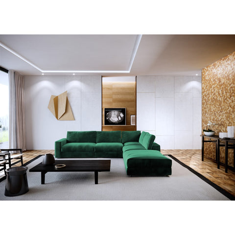 Canapé grand angle droit KARL Velours