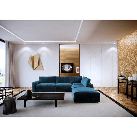 Canapé grand angle droit KARL Velours