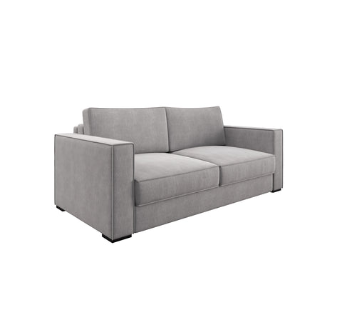 Canapé convertible express LEXY Velours - Matelas Dunlopillo 160cm