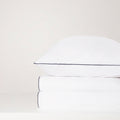 Parure de lit PIPA Percale de coton blanc passepoil coloré 260x240cm