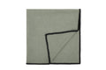 Lot de 4 serviettes de table AKI coton et lin Bourdon noir 45x45cm