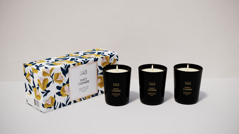 Lot de 3 bougies parfumées - Sweet cashmere