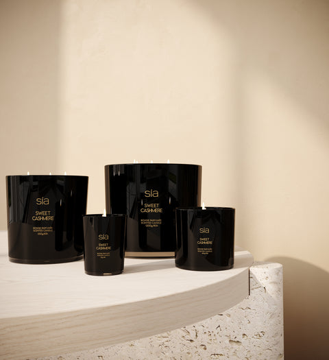 Lot de 3 bougies parfumées - Sweet cashmere
