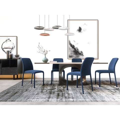 Lot de 4 chaises empilables OSKAR Velours