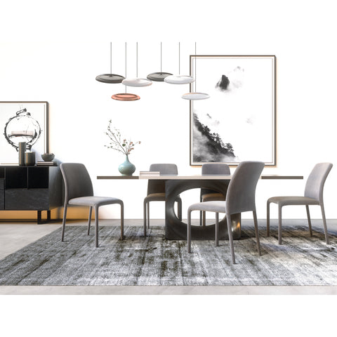 Lot de 4 chaises empilables OSKAR Velours