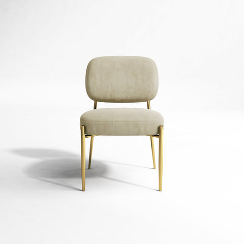 Set de 2 chaises PIA Velours pieds dorés