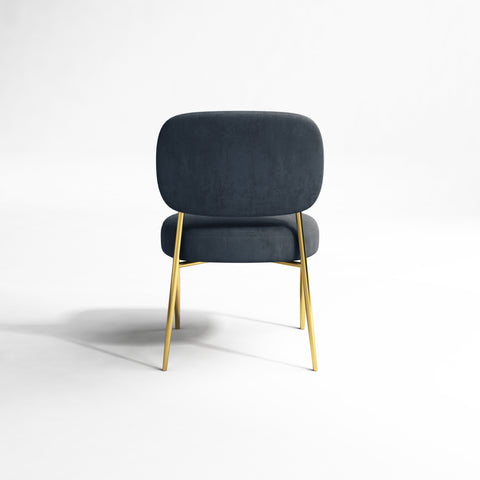 Set de 2 chaises PIA Velours pieds dorés