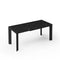 Table extensible Arum Céramique pieds noirs 120x80x76cm