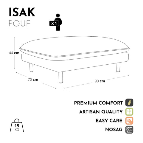 Pouf ISAK Velours